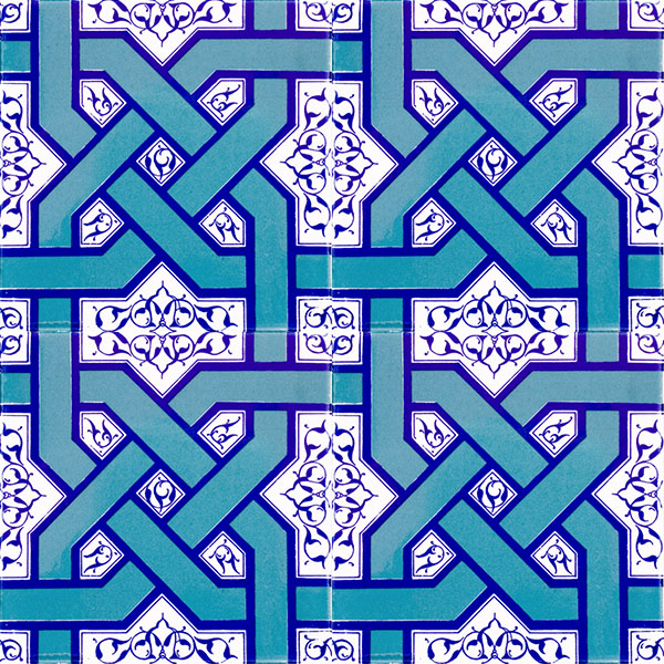 20x20 cm Çini Karo D-6